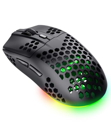Mouse Gamer Inalambrico Trust GXT Helox RGB Negro