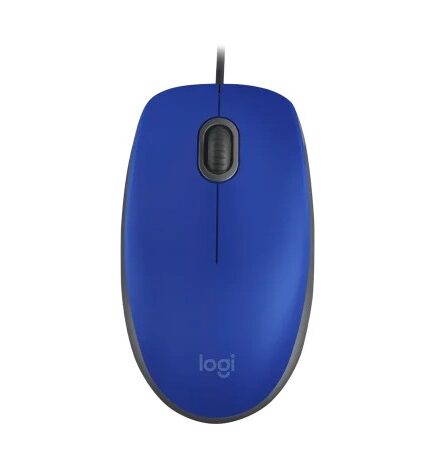 Mouse Cableado Logitech Logi M110 Azul