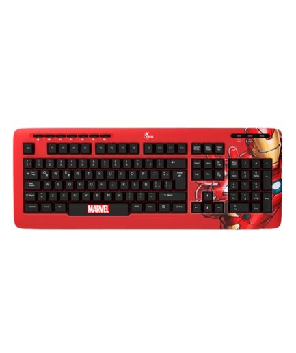 Teclado Inalambrico Gamer XTech Marvel Iron Man Slim